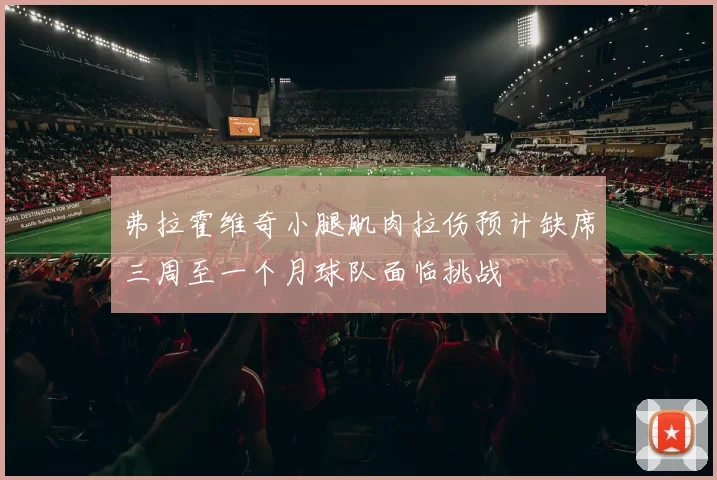 弗拉霍维奇小腿肌肉拉伤预计缺席三周至一个月球队面临挑战